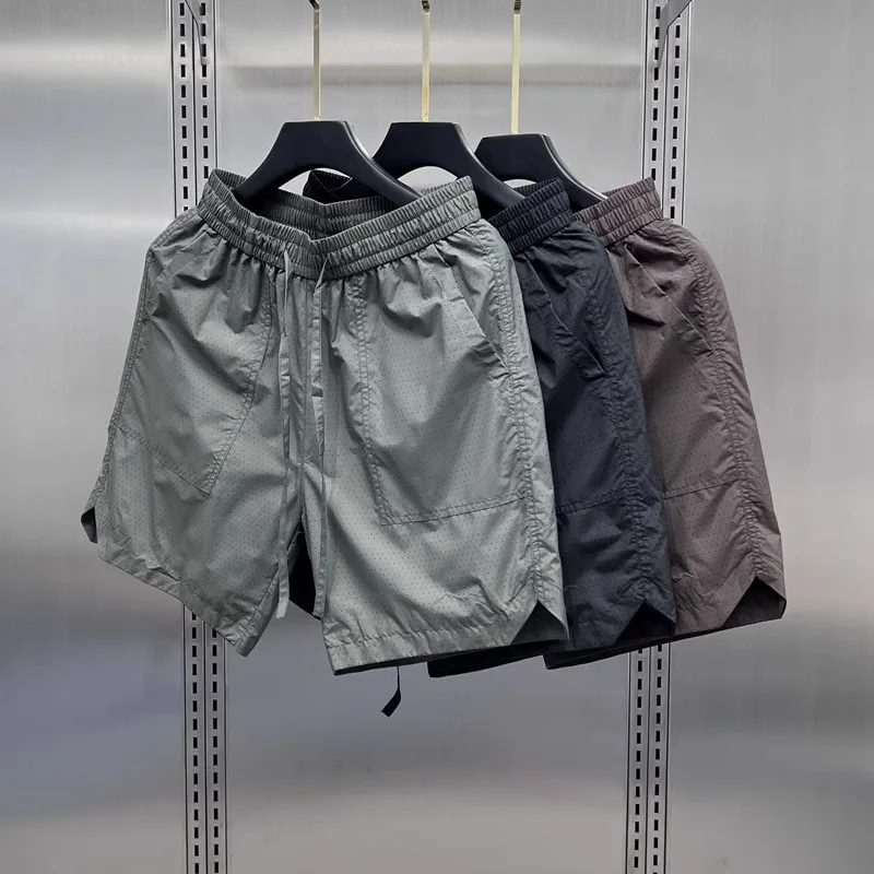 

Очень большие 300 Pou Qui Dry Sports orts, мужские свободные повседневные пляжные брюки с широкими штанинами, пять четвертей, летние дышащие