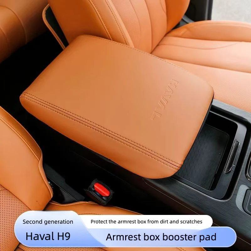 For GMW Haval Second-generation H9 Armrest box Leather Pad Central Armrest Box Protective Cover Interior Accessories