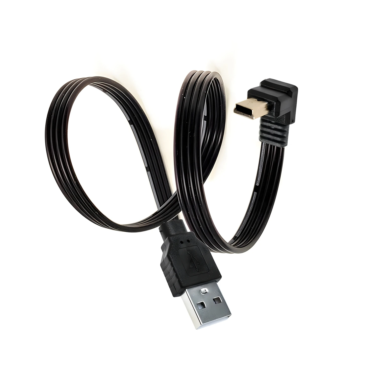 카메라 MP4 태블릿용 플랫 USB 2.0 플러그-미니 USB BIS 하단 왼쪽 오른쪽 각도 90 ° 케이블, 0.2 m, 0.3 m, 0.5 m, 1m