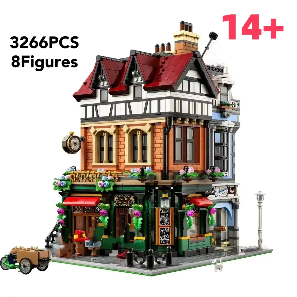 

2026 new retro British street corner building blocks children's toys birthday gift architectural street view bricks