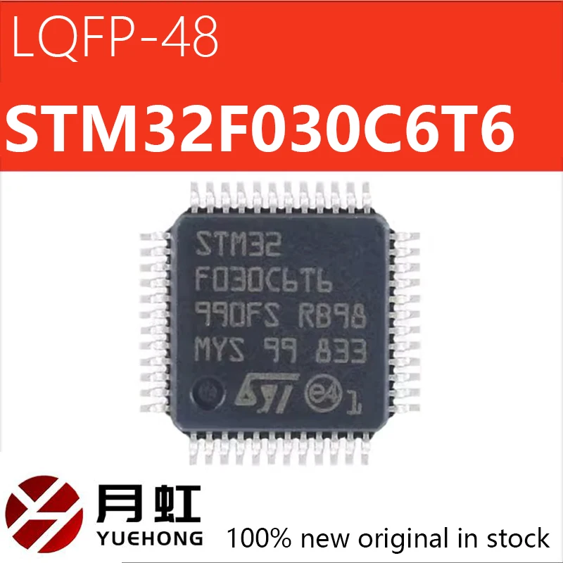 1/10/50pcs STM32F030C6T6 Original genuine STM32F030C6T6 LQFP-48 ARM Cortex-M0 32-bit microcontroller MCU