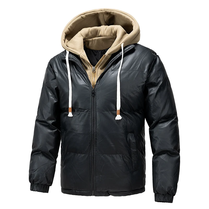 

Высококачественные парки с капюшоном для мужчин, модная теплая ветрозащитная верхняя одежда, зимние повседневные утепленные хлопковые куртки, трендовые универсальные куртки