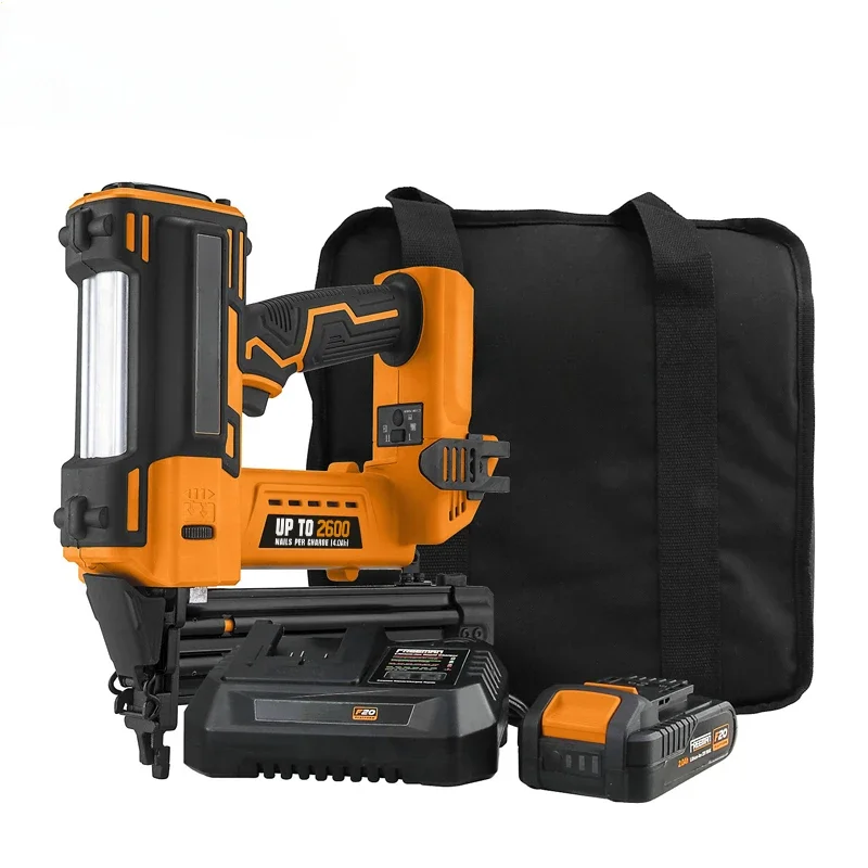 

Original brand newFree·man 20 Volt Cordless 18-Gauge 2 Inch Bra·d Nailer Kit with Lithium Ion Battery, Charger, Bag And CE certi