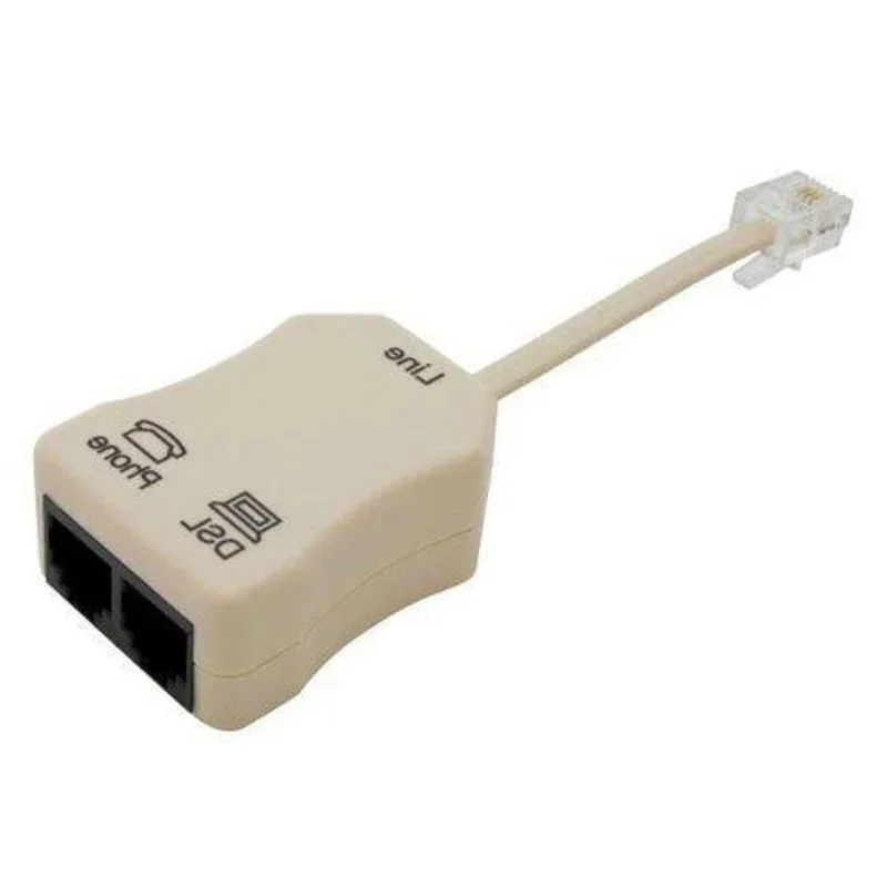 with Splitter Noise Filter Connects Wall Jack Voice Device Easy use Cable In-line Adapter Hot 2018 High Quality