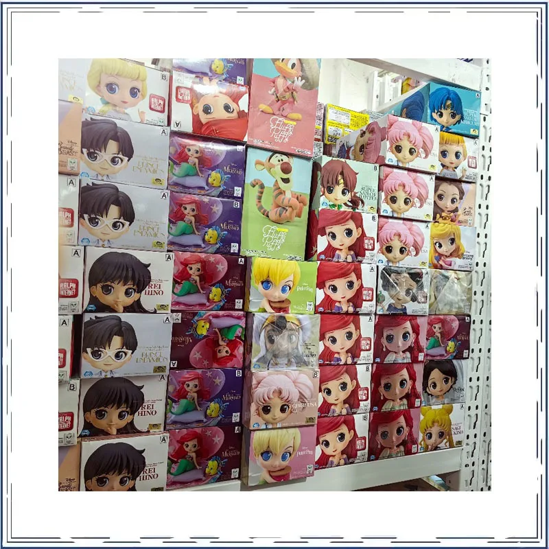 

BANDAI Qposket Disney Princess Sailor Moon Action Figure Desktop Collection Ornament Model Toys