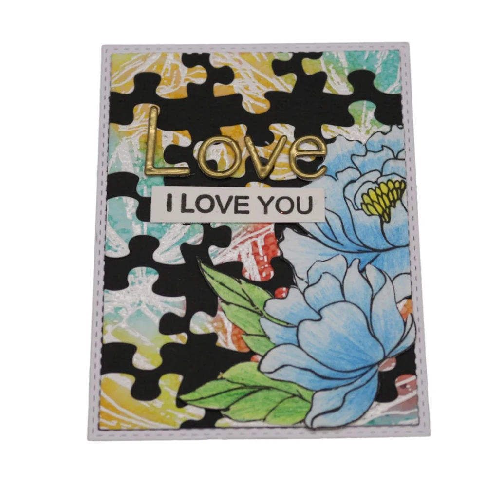 

New cutting dies 2024 new arrivals Puzzle cutting Dies Metal Cut Dies for DiY scrapbook perforadora para papel Handicrafts