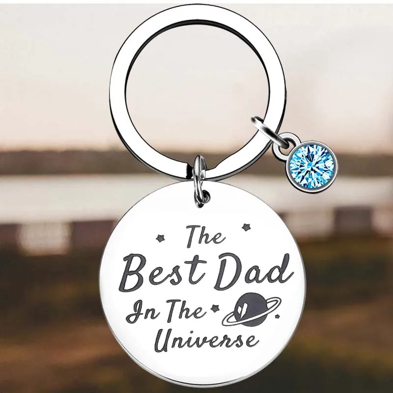 New Best Dad Gifts Key Chain Ring Father Gifts keychains pendant Daddy Husband Gift