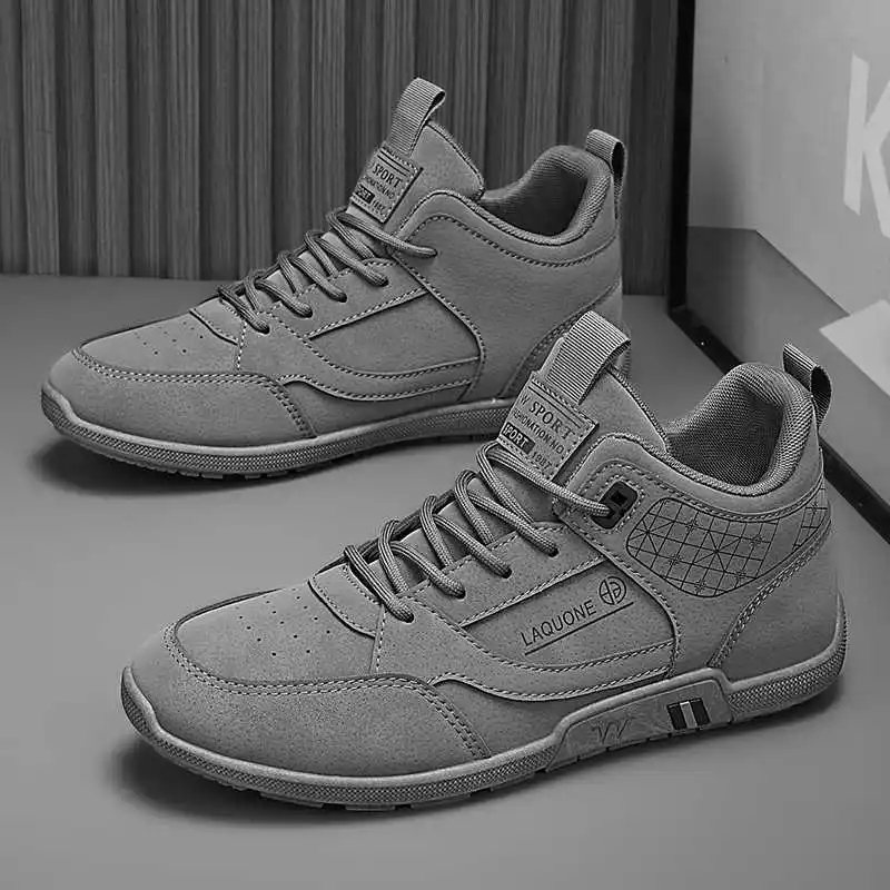 جولة تو كعب سميك الخف العلاجية الحد الأدنى أحذية رجل أبيض أحذية رياضية كاجوال رياضة عارضات ممارسة بسبب