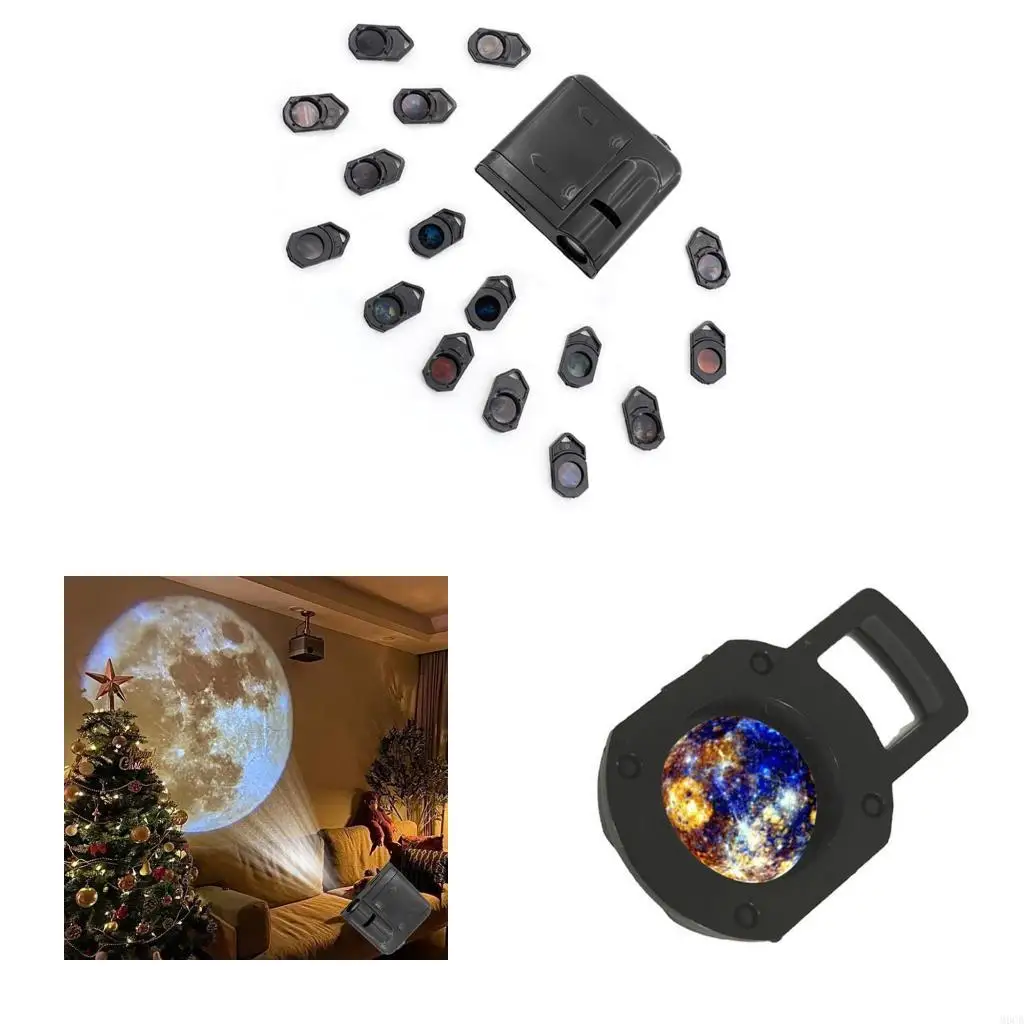 M6CB Moon Projection Lamp Background Projector Night Light Photo Wall Lights