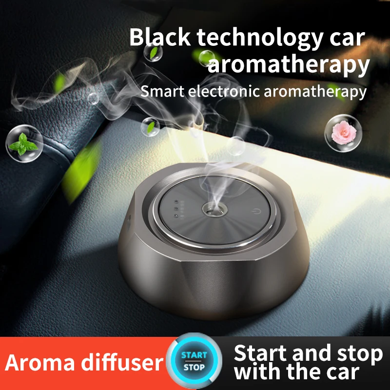 2021 new design car aroma diffuser Luxury Mini rechargeable Air Perfume Aromatherapy Electric Scent auto shut