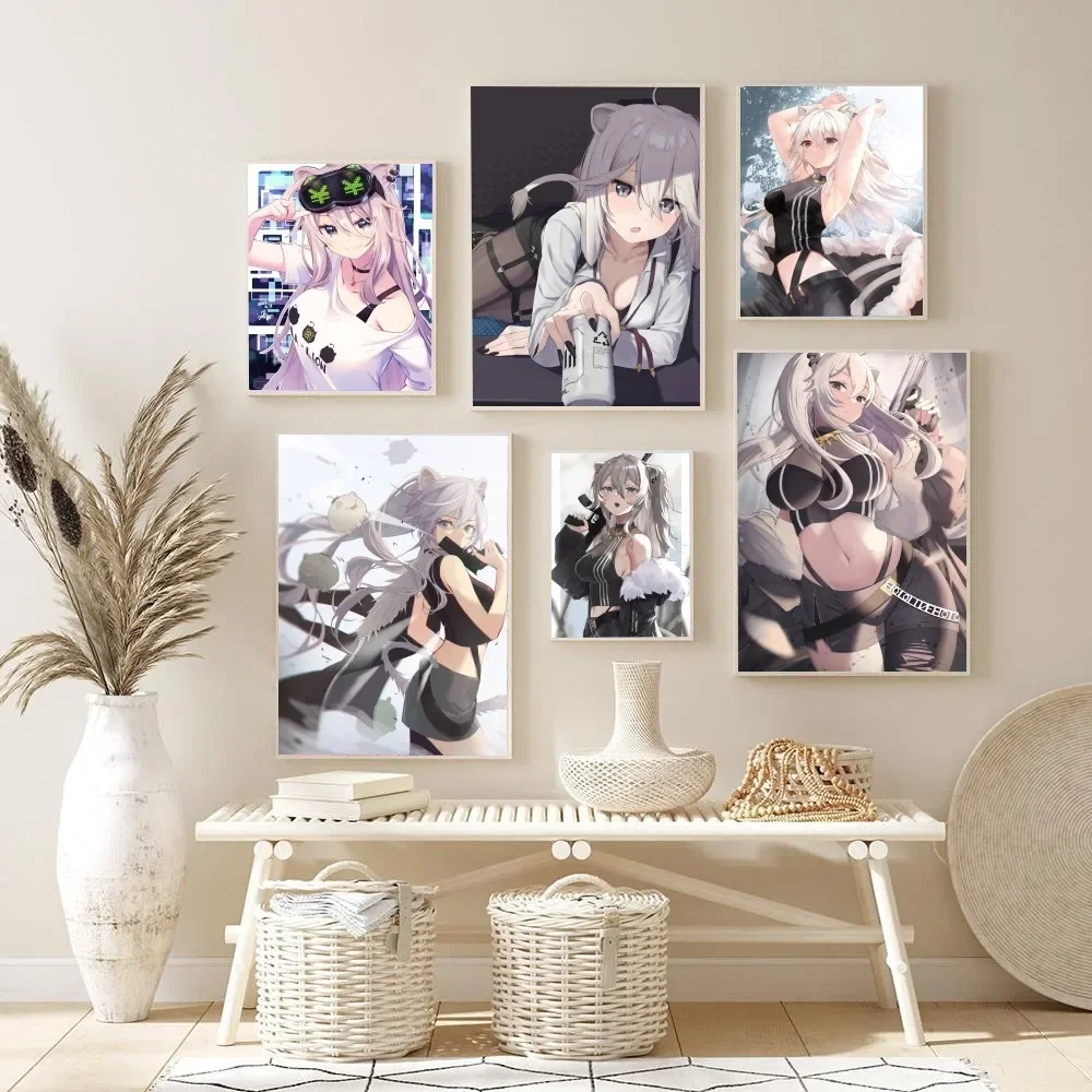 1pc Shishiro Botan Hololive Vtube Game Anime Bikini Poster Poster Stickers Home Decor Aesthetic Art Mural Room Decor Digital