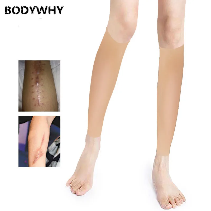 Silicone Arm Legs Sheath Sleeve Calf Scars Tattoo Birthmark Cover Leg Fattening Thickening Beautifying Full Silicone Sturdy Real