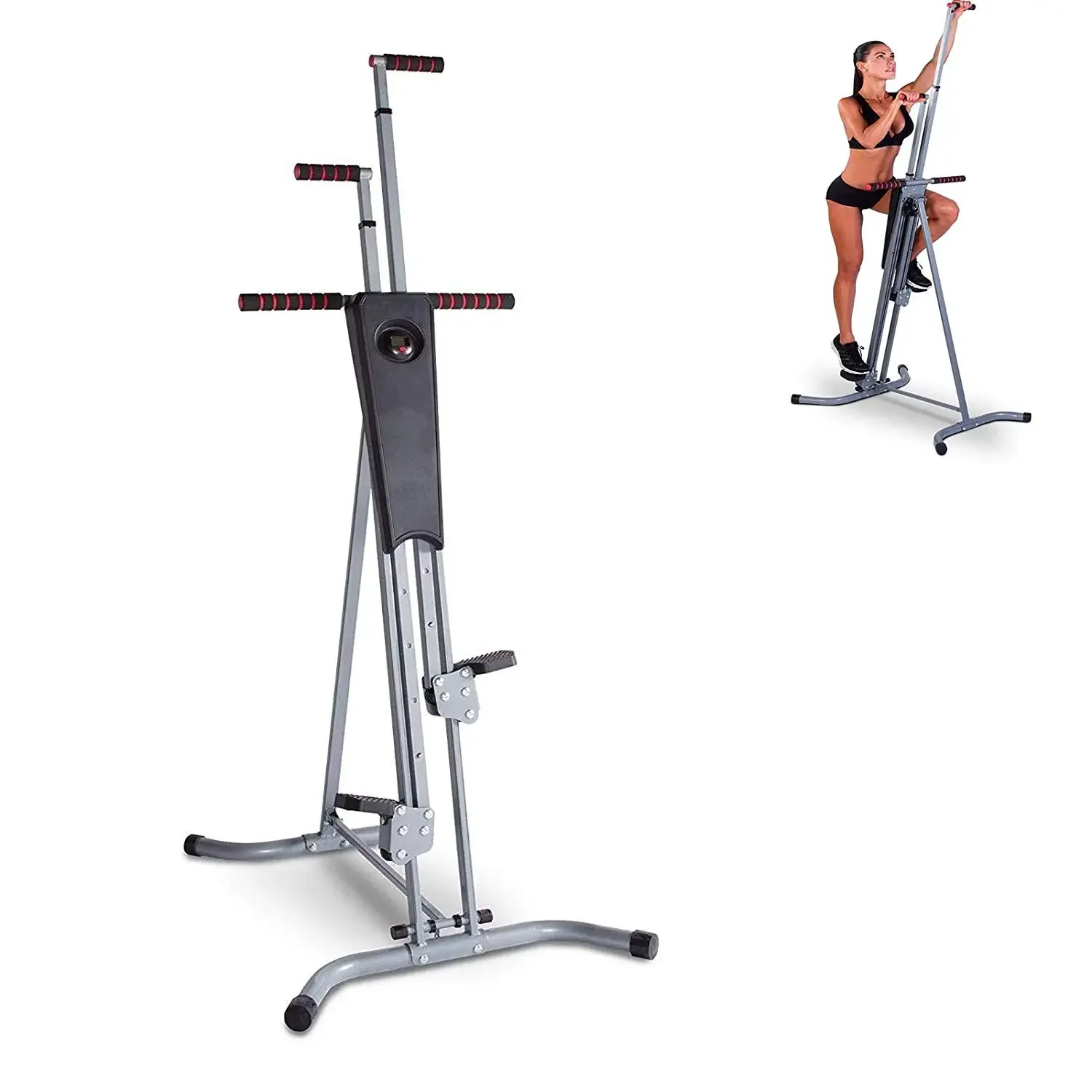 Climber Exercise Machine Full Total Body Workout Folding Cardio Vertical Climber Machine