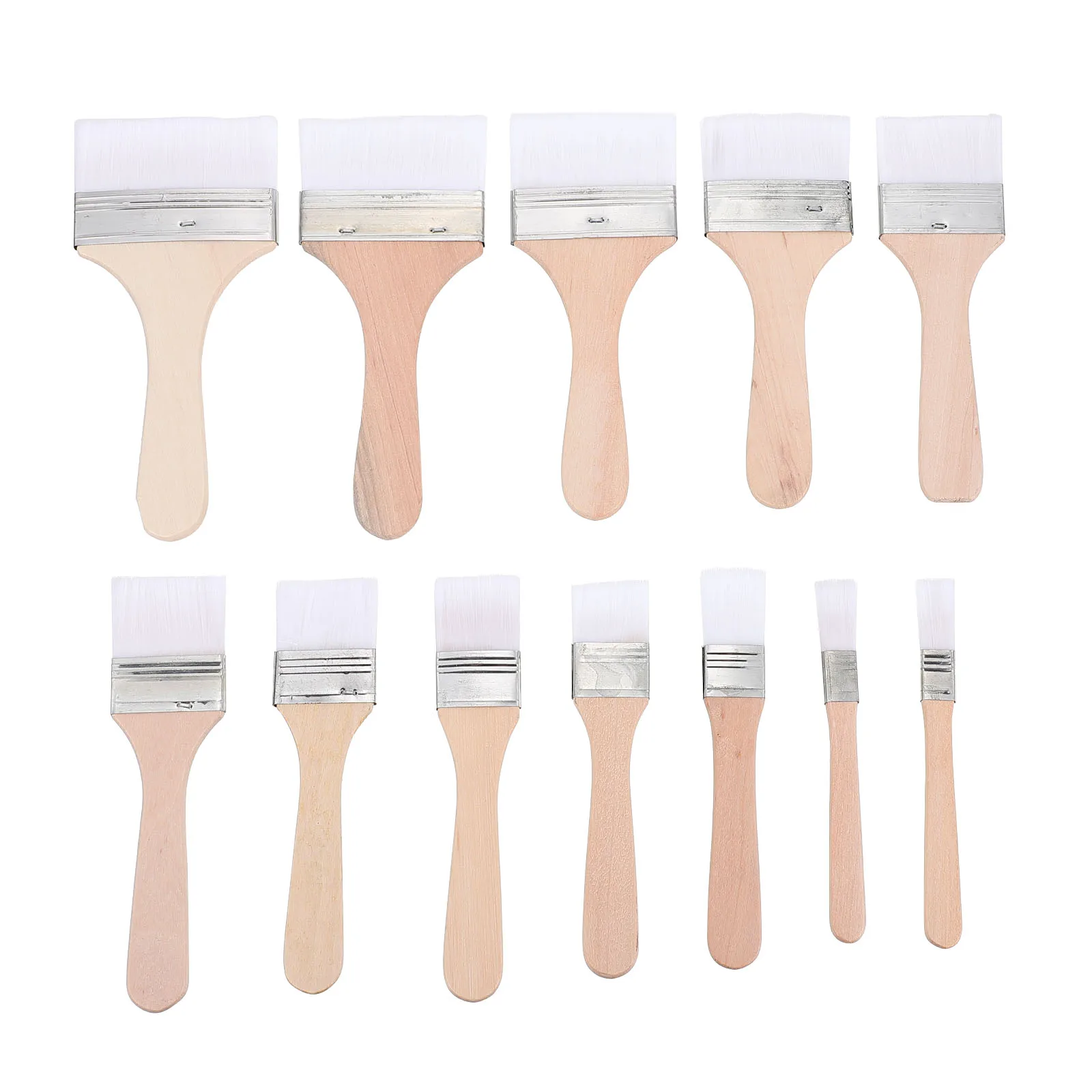 

Wooden H Nylon Hair Paint Brushes Set for Kids Adults DIY Oil Painting Watercolor Art Tools Oil Painting Brush Easy to Clean