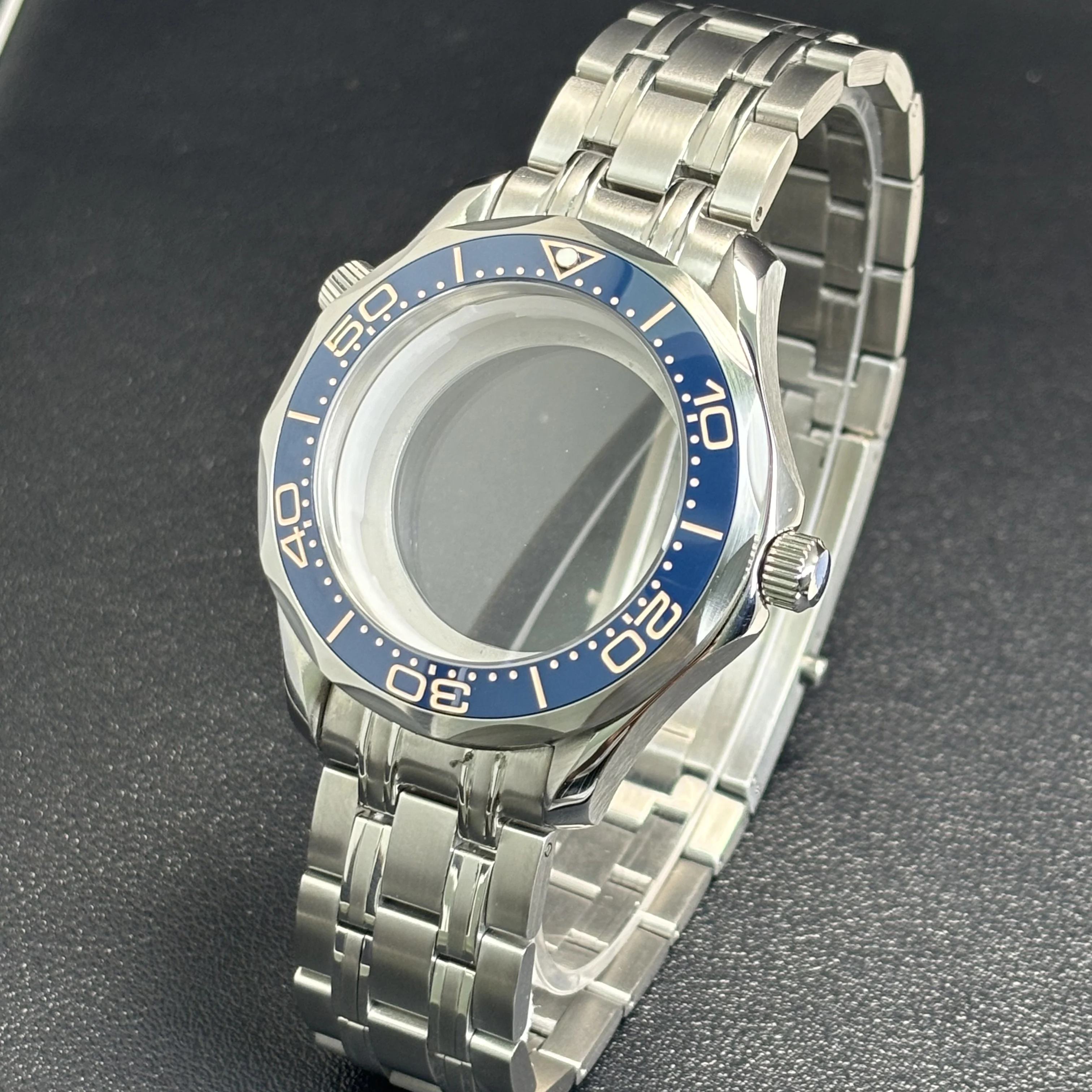 42mm Case Seamaster 300 High Quality NH35 Case Bezel for NH35 Automatic Movement Waterproof Watch Case Fit NH35 NH36 image 3