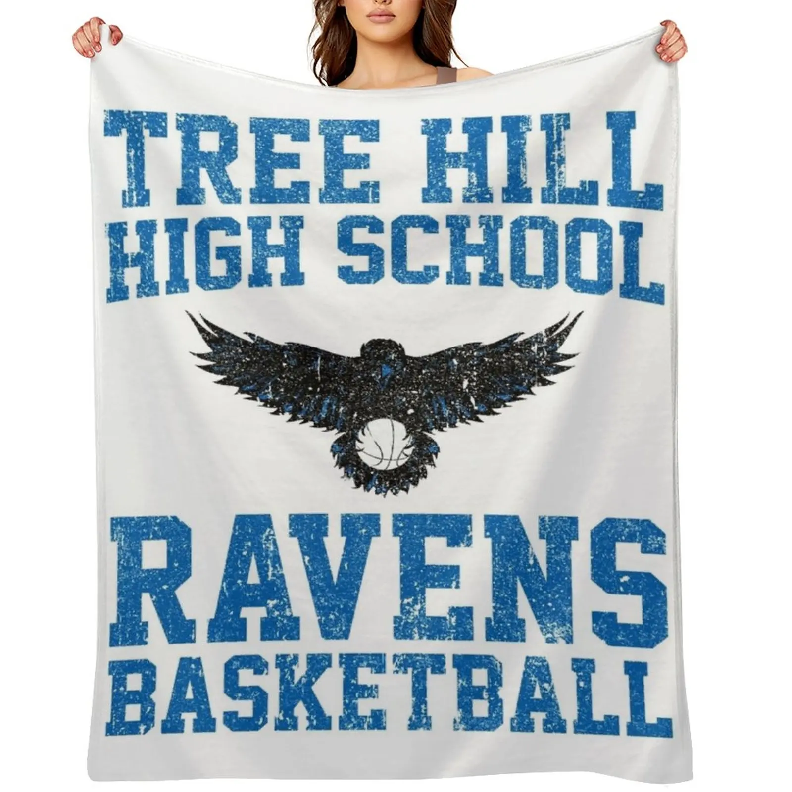 Tree Hill High School Ravens Throw Blanket Beautifuls Summer Beddings Luxury Throw Decorative Beds Blankets