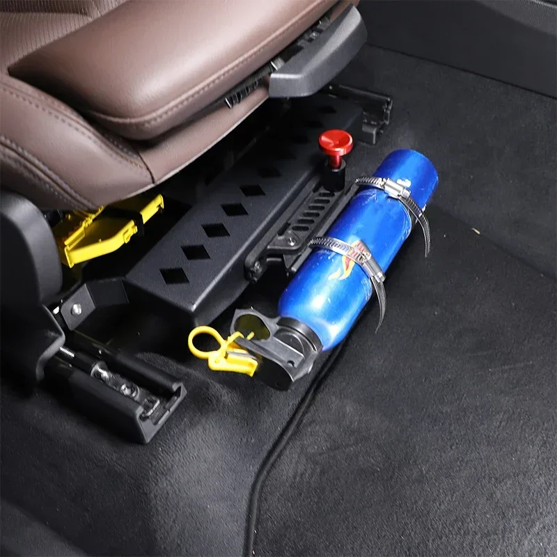 For BMW X3 G01 2018-2023 Aluminum Alloy Black Car Front Passenger Seat  Extinguisher Bracket Car Modification Accessories
