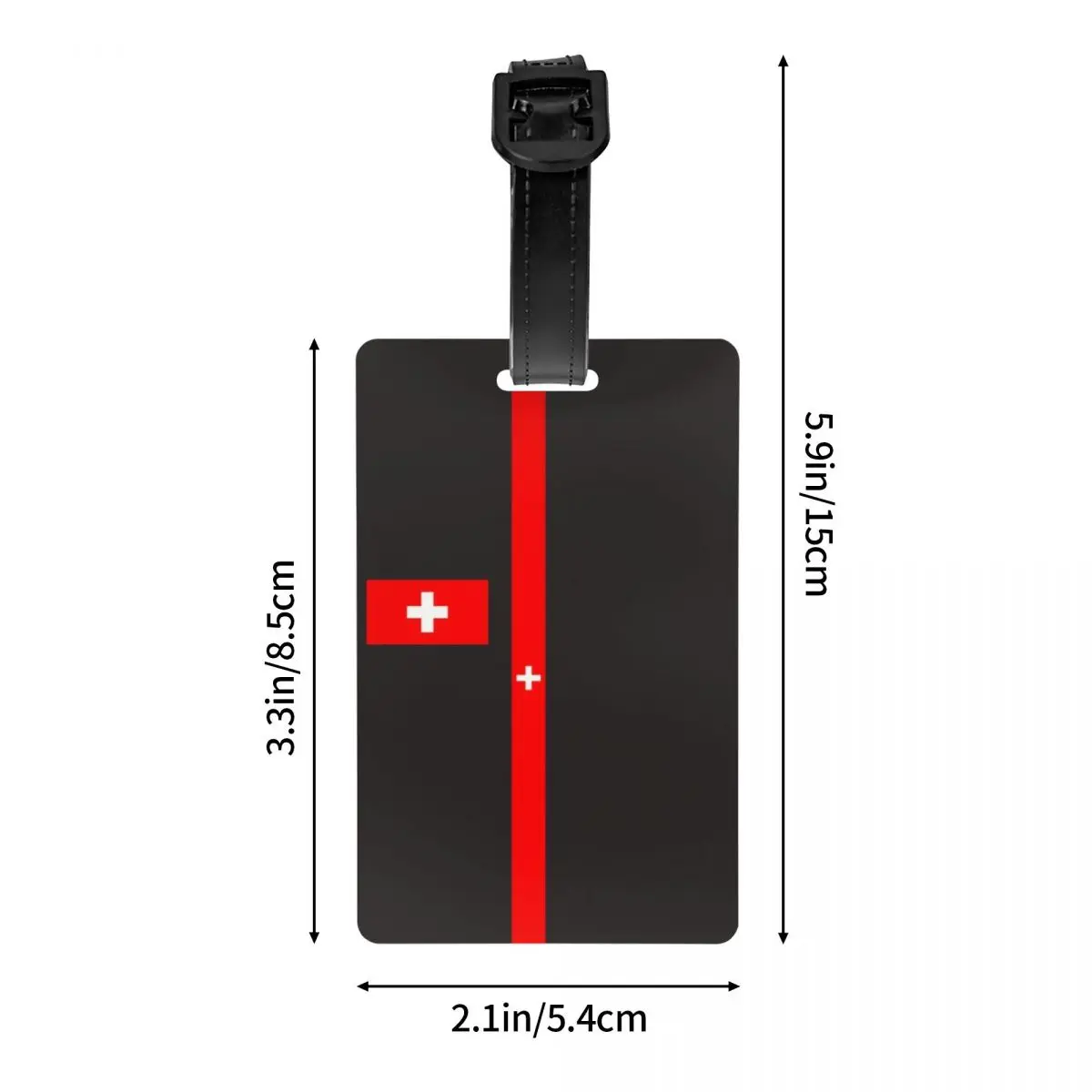 Custom Switzerland Flag Luggage Tags Custom Swiss Cross Baggage Tags Privacy Cover ID Label