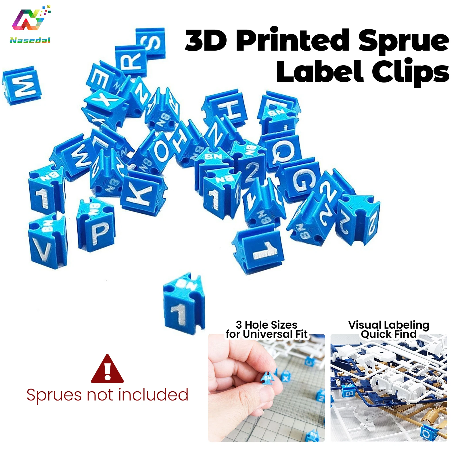 

Зажимы для этикеток из ели с 3D-печатью, размеры 3 отверстия для универсальной посадки, прочные инструменты для маркировки для Gundam, детали военной модели, сортировка фигурок