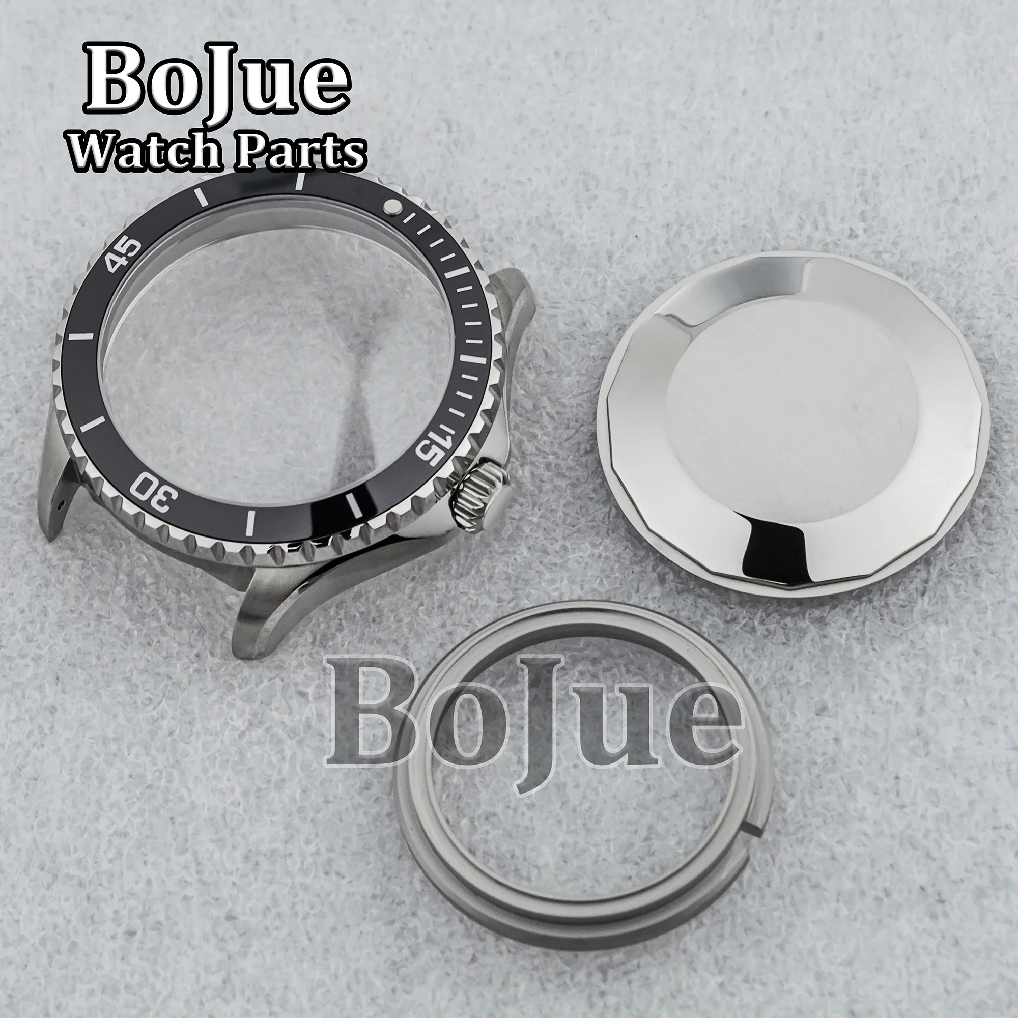 Dive NH35 Case SUPEROCEAN 200m Waterproof Men Watch 316L Stainless Steel Sapphire Glass fit NH35 NH36 Movement 44mm Watch Case