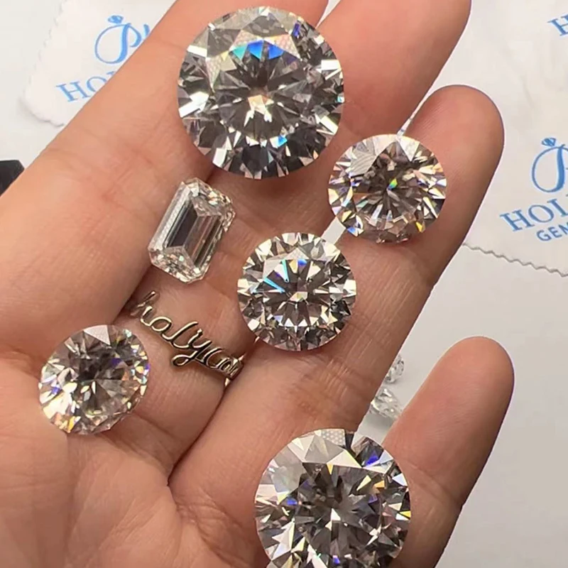 

Super Real D Color Moissanite Stone with GRA Certificate Moissanita Loose Gemstones Pass Diamond Tester Wholesale Prices