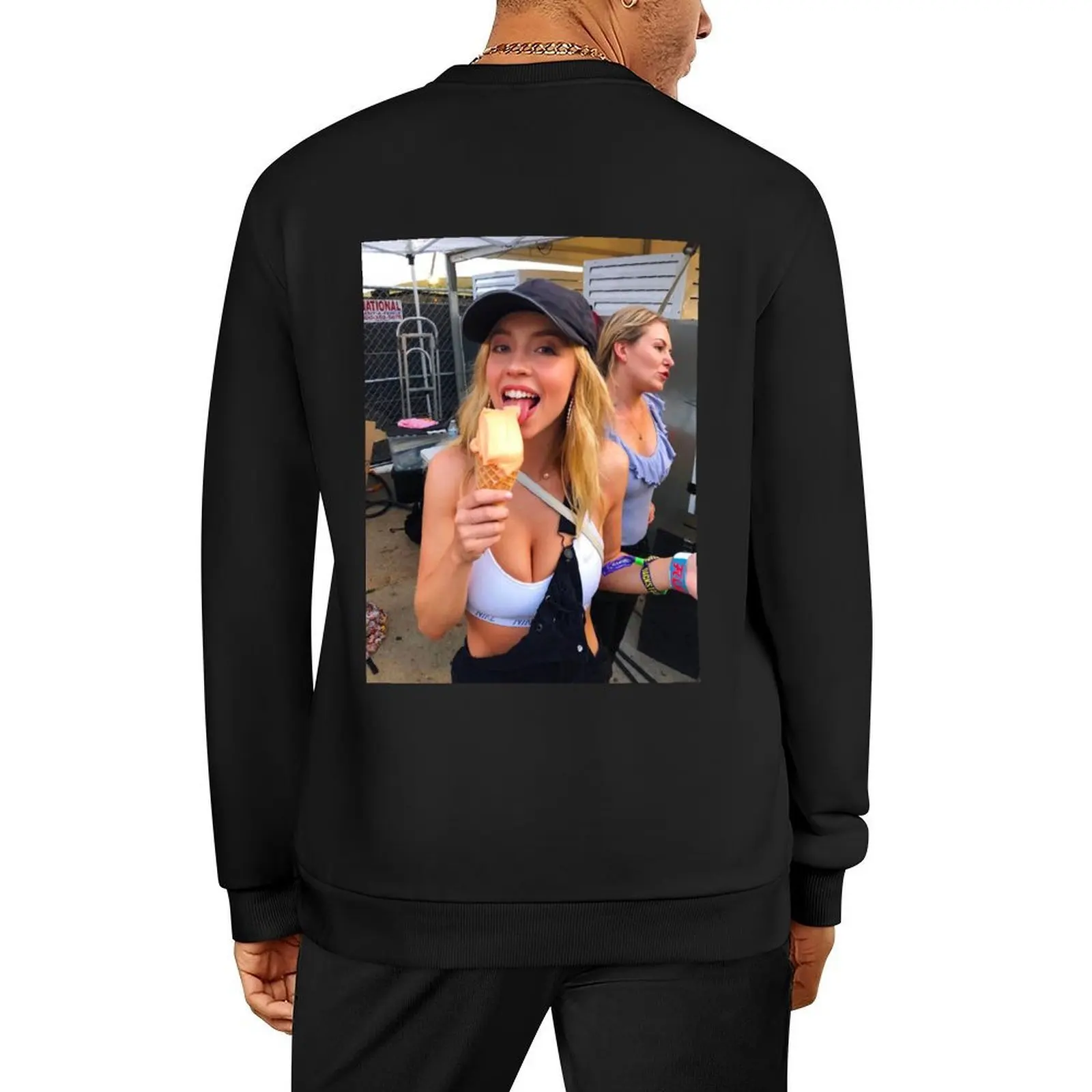 

Sydney Sweeney Pullover aesthetic clothing anime clothes men's winter sweater mens clothing sweatshirt