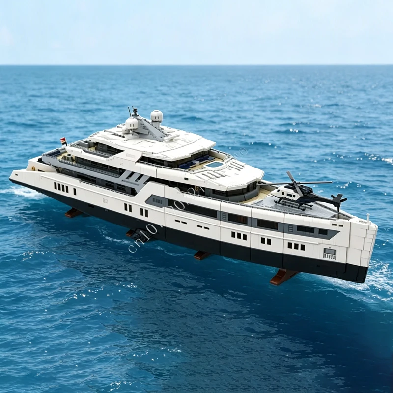 47827 Teile MOC Ultra MEGA Yacht Kriegsschiff-Modell Weihnachts-DIY-Montage-Puzzle-Set Kreatives Erwachsenen-Geburtstags-Weihnachtsgeschenk Spielzeug