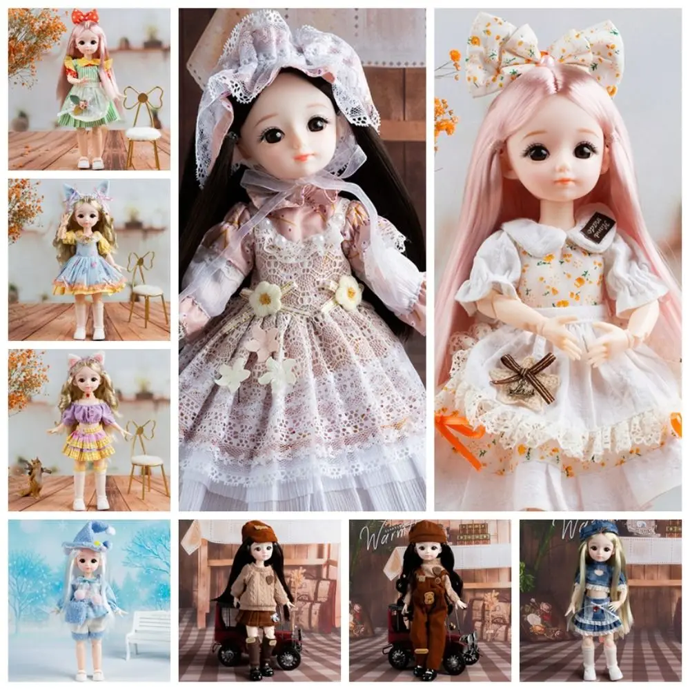 

BJD Dolls BJD Dolls and Clothes Hinged Doll Brown Eye Removable Joints 3D Eyes Doll 30cm Anime Articulated Doll Girl