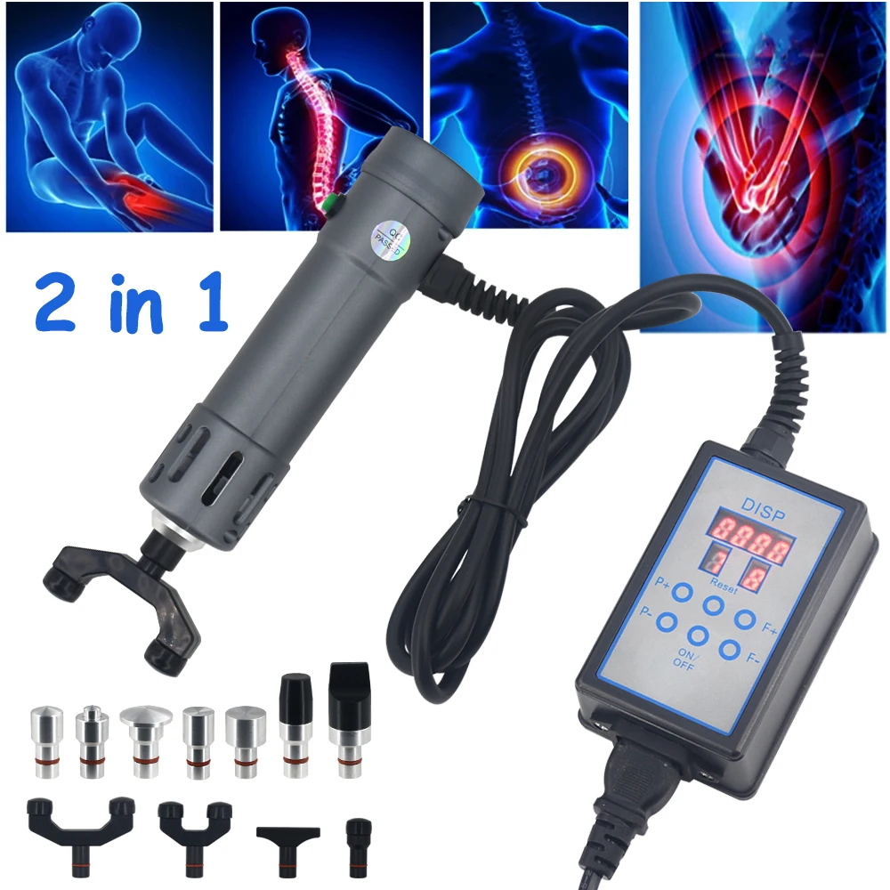 

ED Shockwave Therapy Machine with 11 Heads Effective Body Relax Chiropractic Equipment Shock Wave Pain Treatment Massage Device