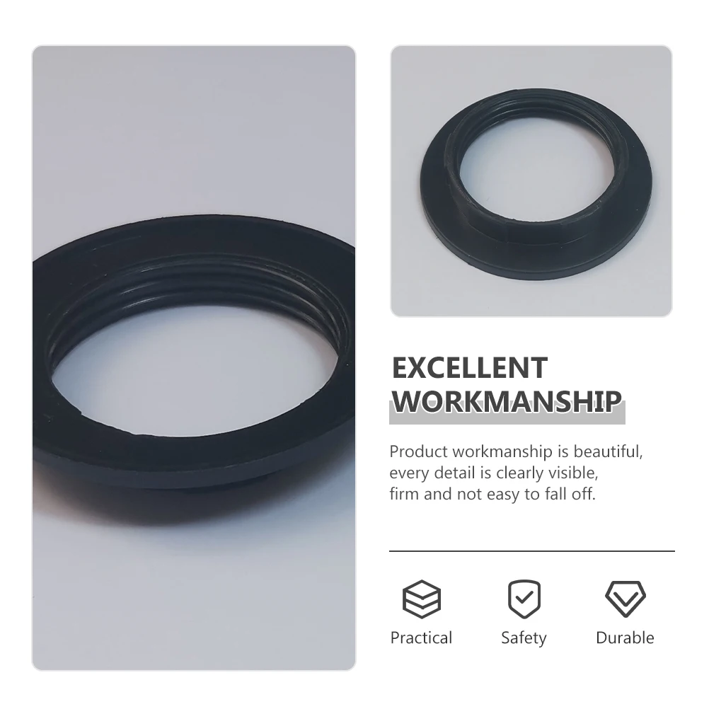 

E27 Lamp Shade Fixing Ring Retaining Socket for 3.81cm Light Holder Stable Easy Install Lighting Accessories Socket Replacement