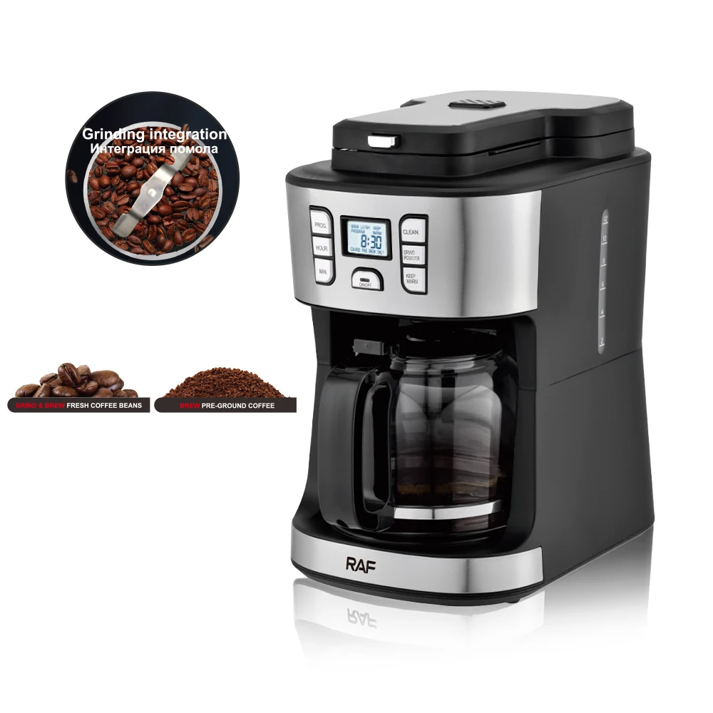 

Premium Brand RAF Factory Professional Automatic Machine 10-12 Cup Electrical Coffee Maker for Home