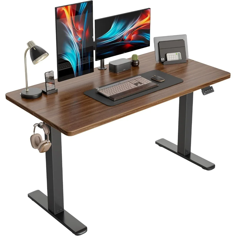 

Electric standing desk, 55 x 24 inch high adjustable sitting desk, ergonomic home office computer workstation