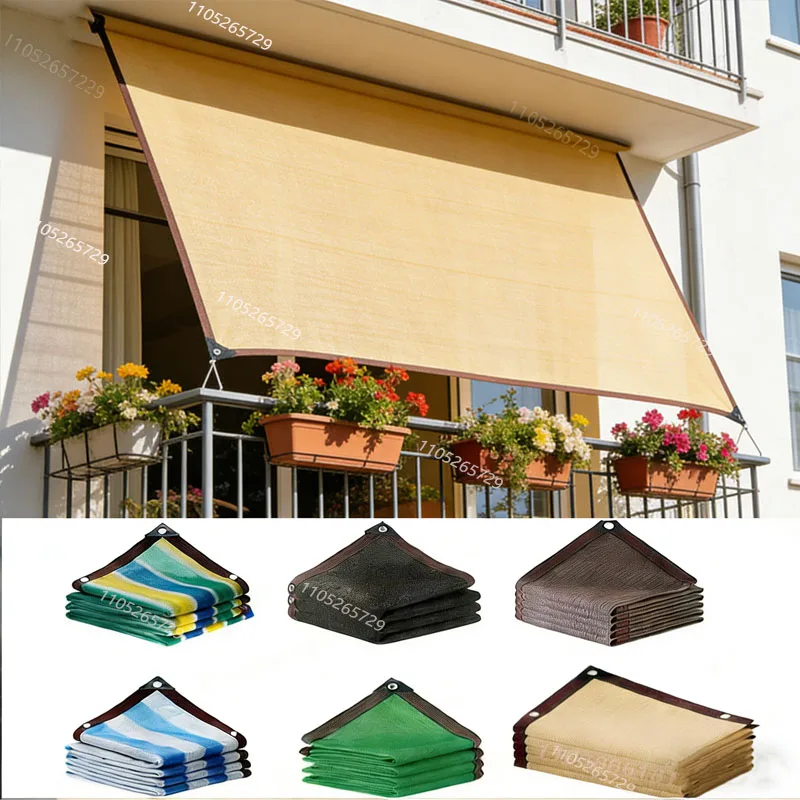 Outdoor-Garten-Sonnenschutznetz, Terrassen-Sonnenschutz, Camping-Sonnenschutznetz, UV-Schutz, HDPE-Sonnenschutzgewebe