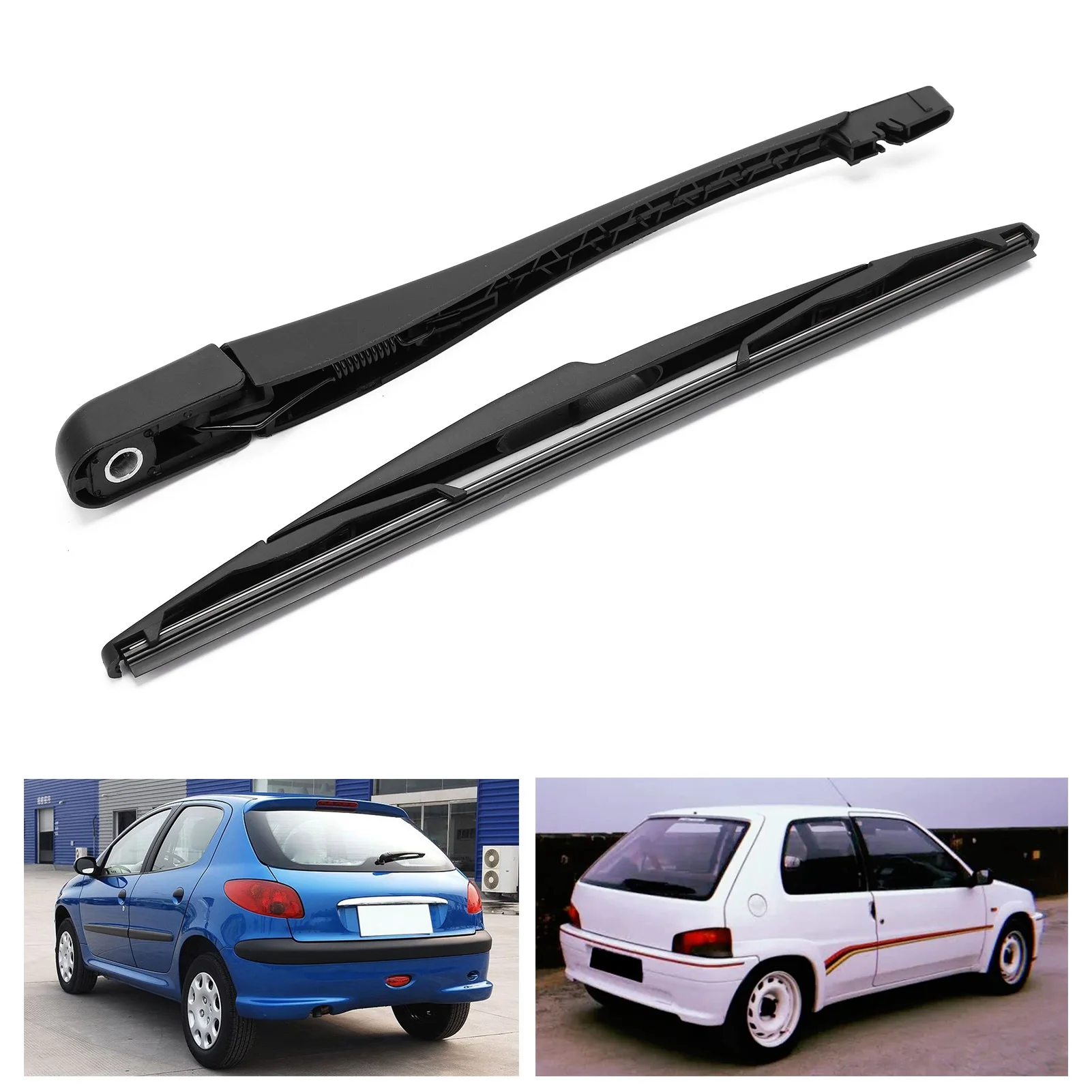 Car Rear Windshield Wiper Arm Blade Set 6429R2 Replacement For Peugeot 106/206/206+