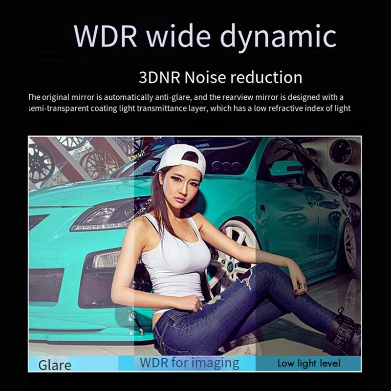 

7 Inch Wireless Car Recorder For CARPLAY Casting Screen AUX Output Android Auto HD 4K 1440P Dual Lens Car Recorder