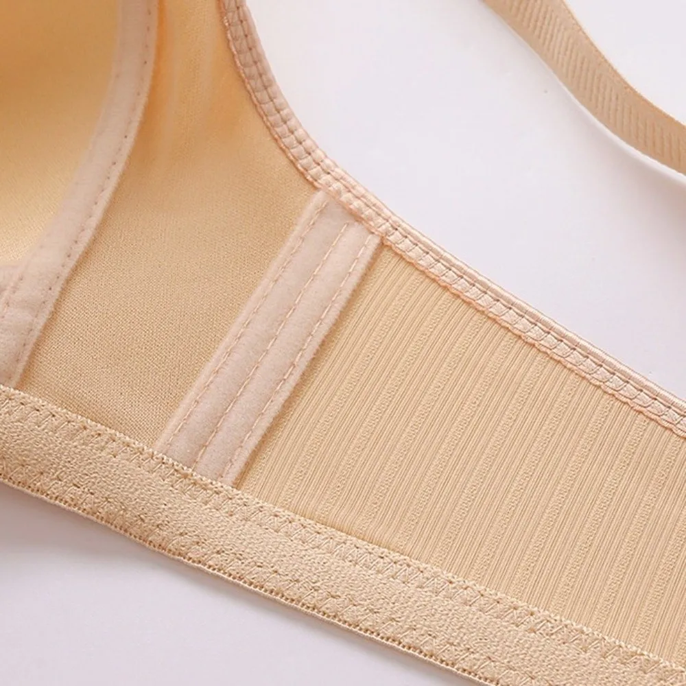 

Plus Size Elderly Mothers Bra Gathering Anti Sagging Shockproof Women's Underwear Close-fitting Non Steel Ring