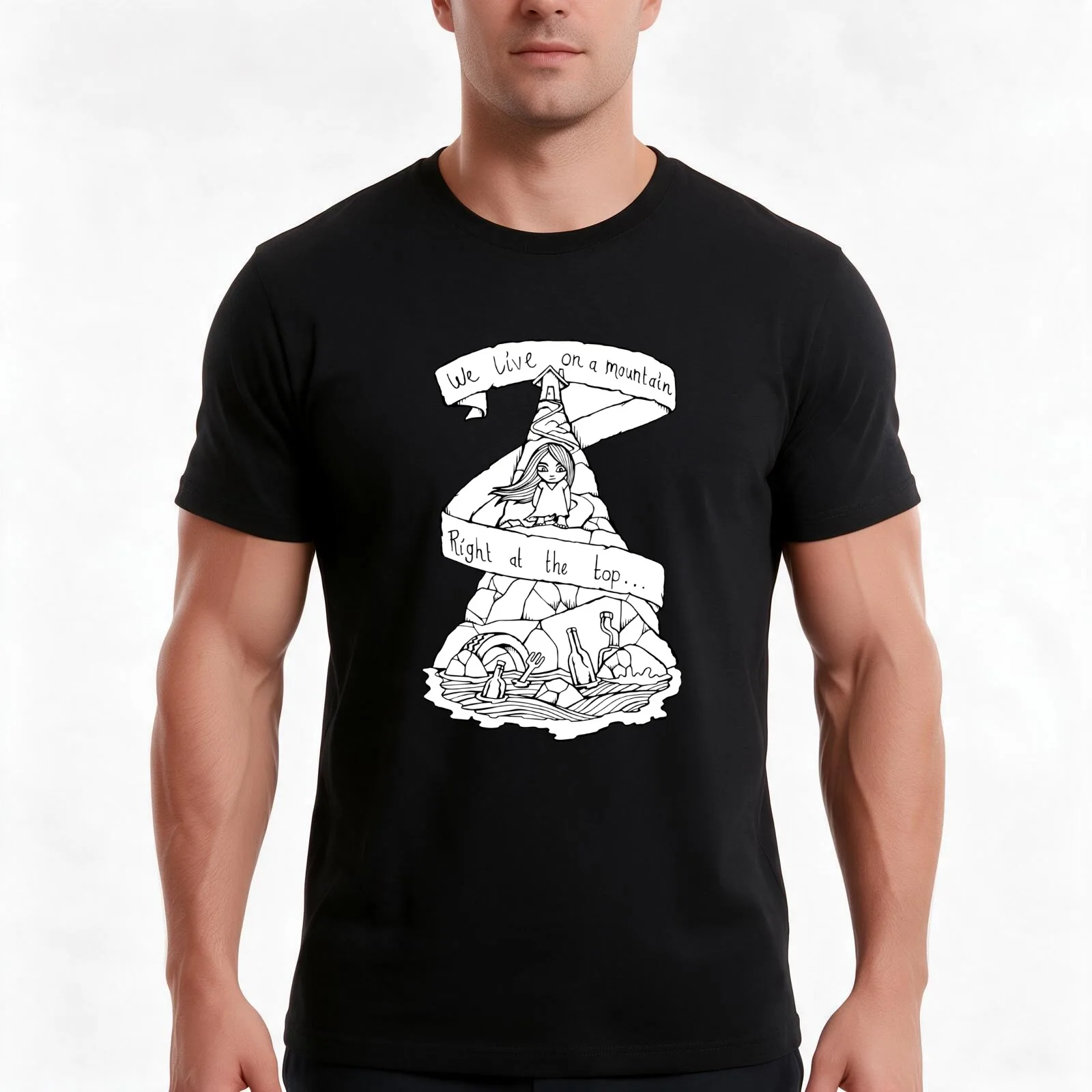 HyperBallad - Bjork - Illustrated Lyrics T-Shirt Summer Casual Cotton Tee Oversized Streetwear Tops Vintage Graphic Print