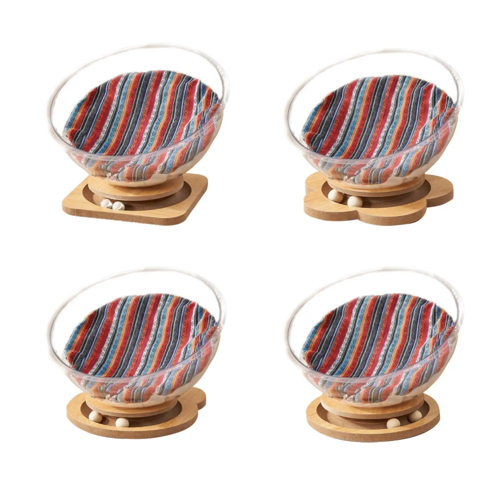 

Cat Bed Clear Four Season Sturdy with Cushion Stable Easy to Clean for Indoor Cats Kitten Nest Pet Bed for Kitten Cat Kitty