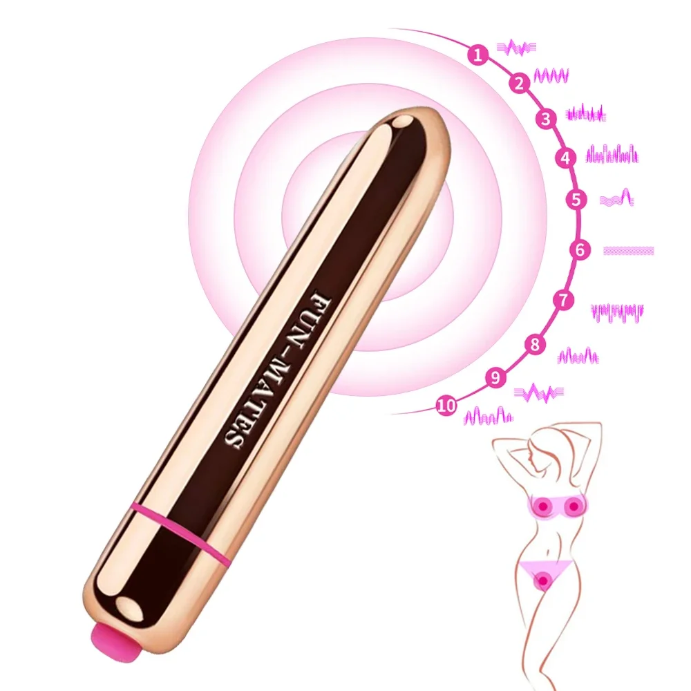 New Mini Powerful Bullet Vibrator Women G-spot Massager Clitoral Stimulator Waterproof Vibrators Adult Sex Toys For Women Dildo