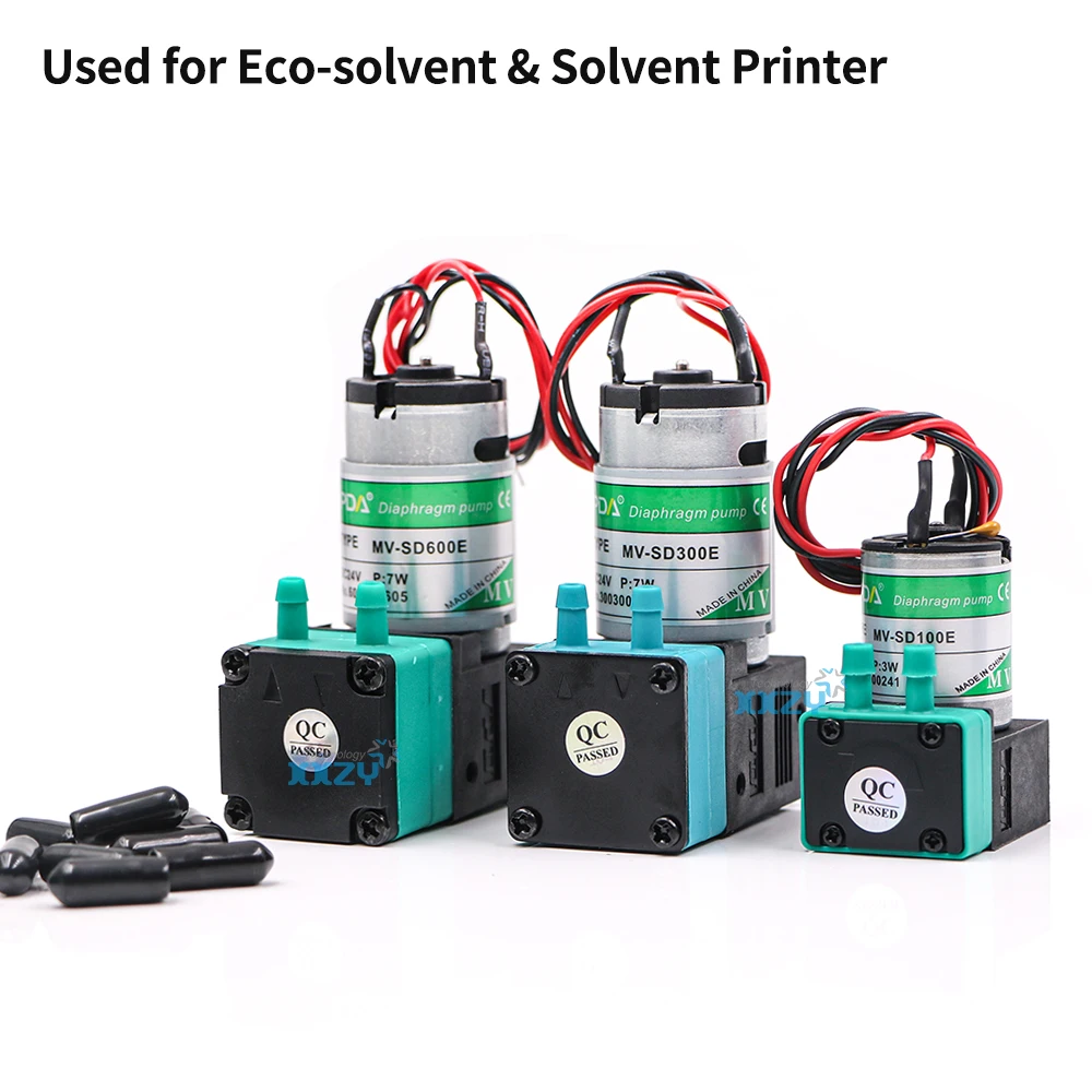 SYPDA Series 3W/7W Ink Pump for Inkjet Printer Air Liquid Pump UV Machine 24V DC Diaphragm Pump MV-SD100E