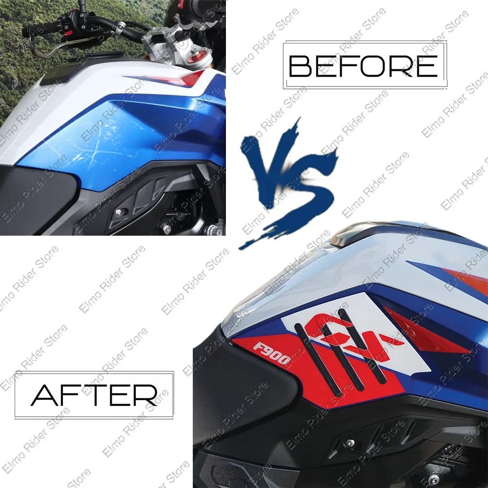 For BMW F900GS F900 GS F 900 GS 2024 3D Epoxy Resin Sticker Motorcycle Tank Pad Protector Stickers Tank Side Protection Sticker