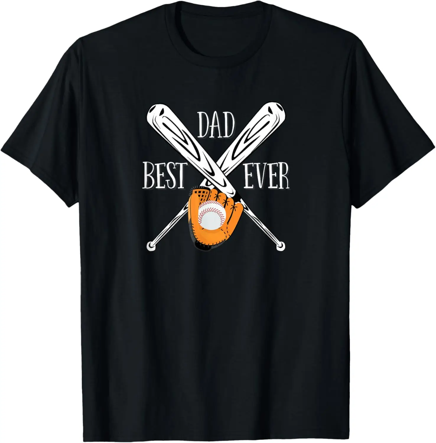 تي شيرت Best Dad Ever Baseball Bats and Glove Fathers Day