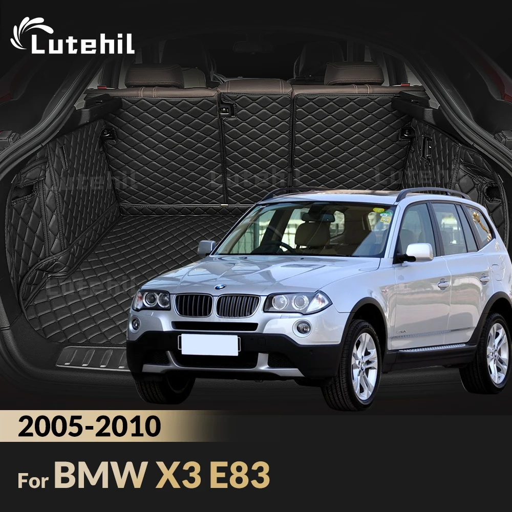 

For BMW X3 E83 2005-2010 09 08 07 06 Auto Full Coverage Trunk Mat Lutehil Car Boot Cover Pad Cargo Liner Interior Accessories