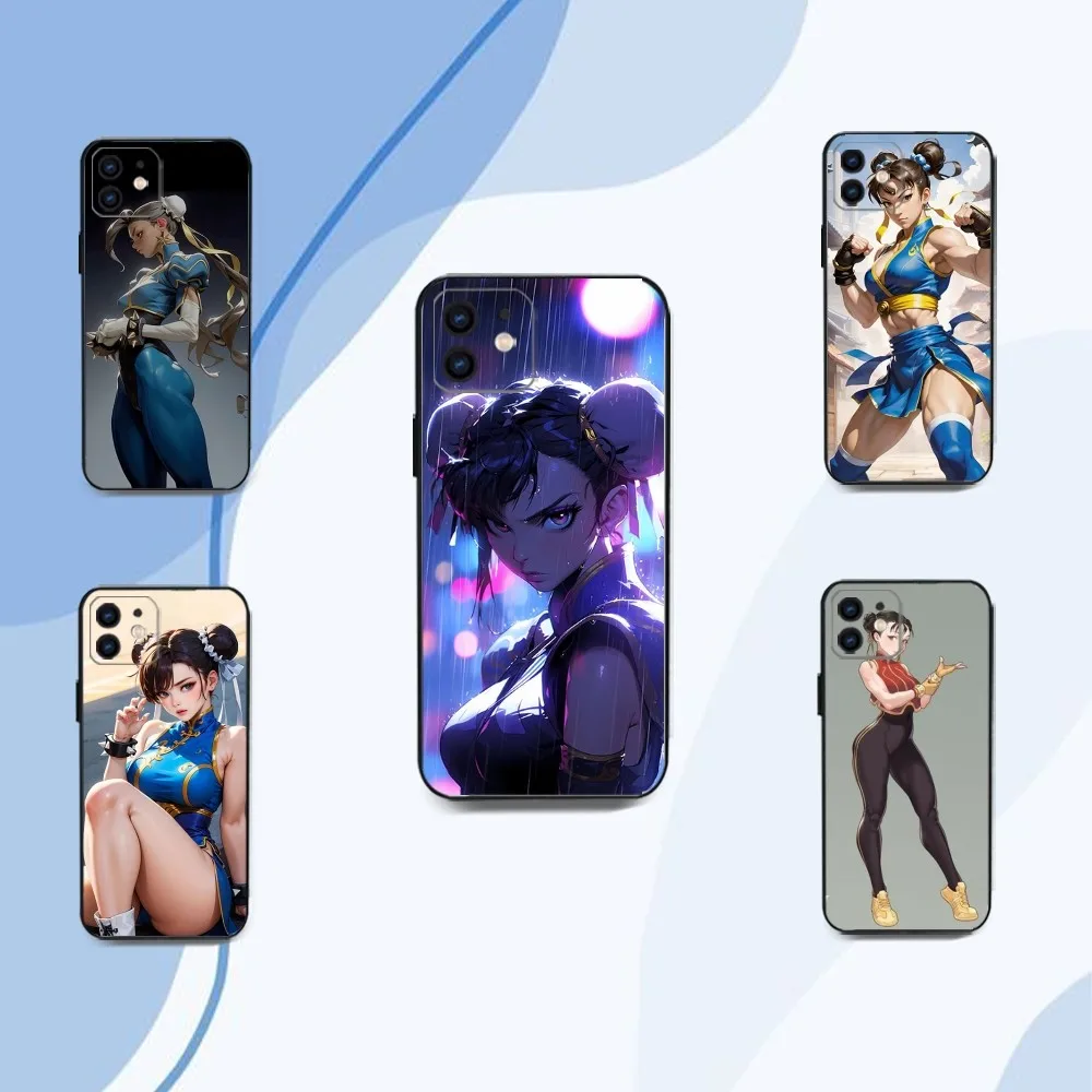 Chun-Li Game S-Street-F-fighters Phone Case For Iphone 15 11 13 14 Pro Max 7 8 Plus X Xr Xs Max Se2020 12mini Cover Case