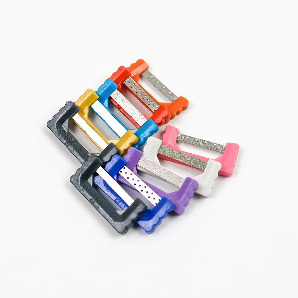 1set/10pcs Orthodontic Interproximal Reduction Strips Easyinsmile Dental IPR System Kit Hand Use Polish Reusable