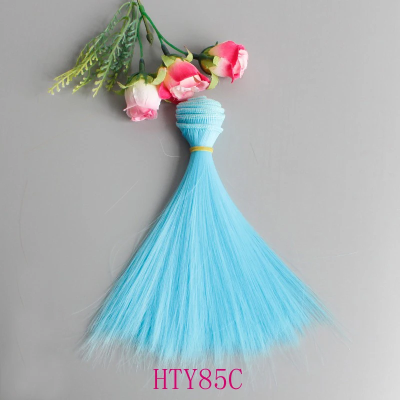 스트레이트 인형 가발 1 개 15cm 25cm, 러시아 수제 Diy 액세서리 인형 헤어
