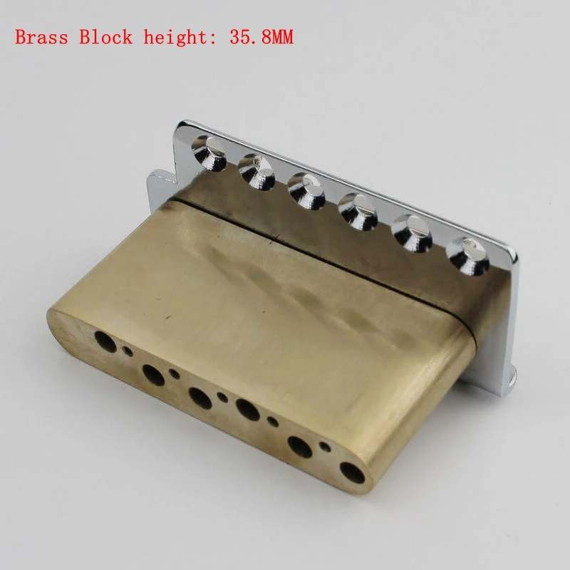 Korea ST guitar Wilkinson WV6 tremolo bridge Bent Steel Saddles+ Zinc Block Or brass Block Gold From Korea