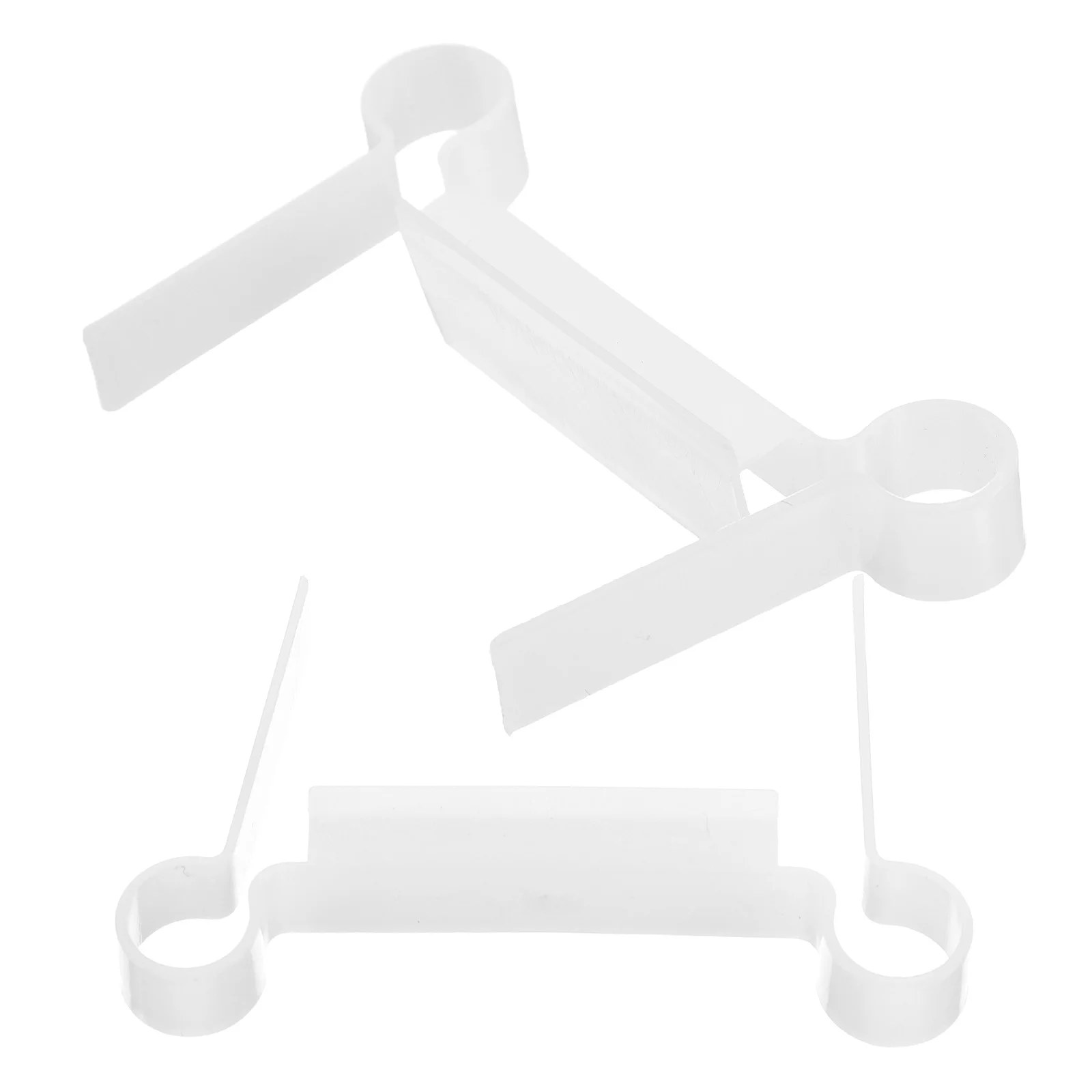 

2 Pcs Glass Laminate Pad Clamp Gasket Shower Door Divider Bottom Guide Frameless Seal Glasses