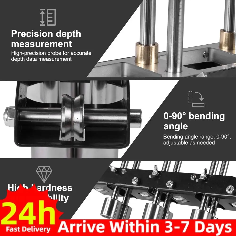 

Трехпозиционный гибочный станок для листового металла 0-90 градусов ° Инструмент для гибки металла с ручкой из алюминиевого сплава для гибки труб диаметром 13-130 мм