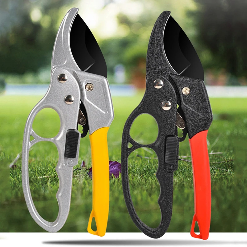 Ergonomic Pruning Shears - Titanium-Plated SK5 Steel, Quick Efficient Cuts, Labor-Saving Spring, For Garden And Fruit Harv